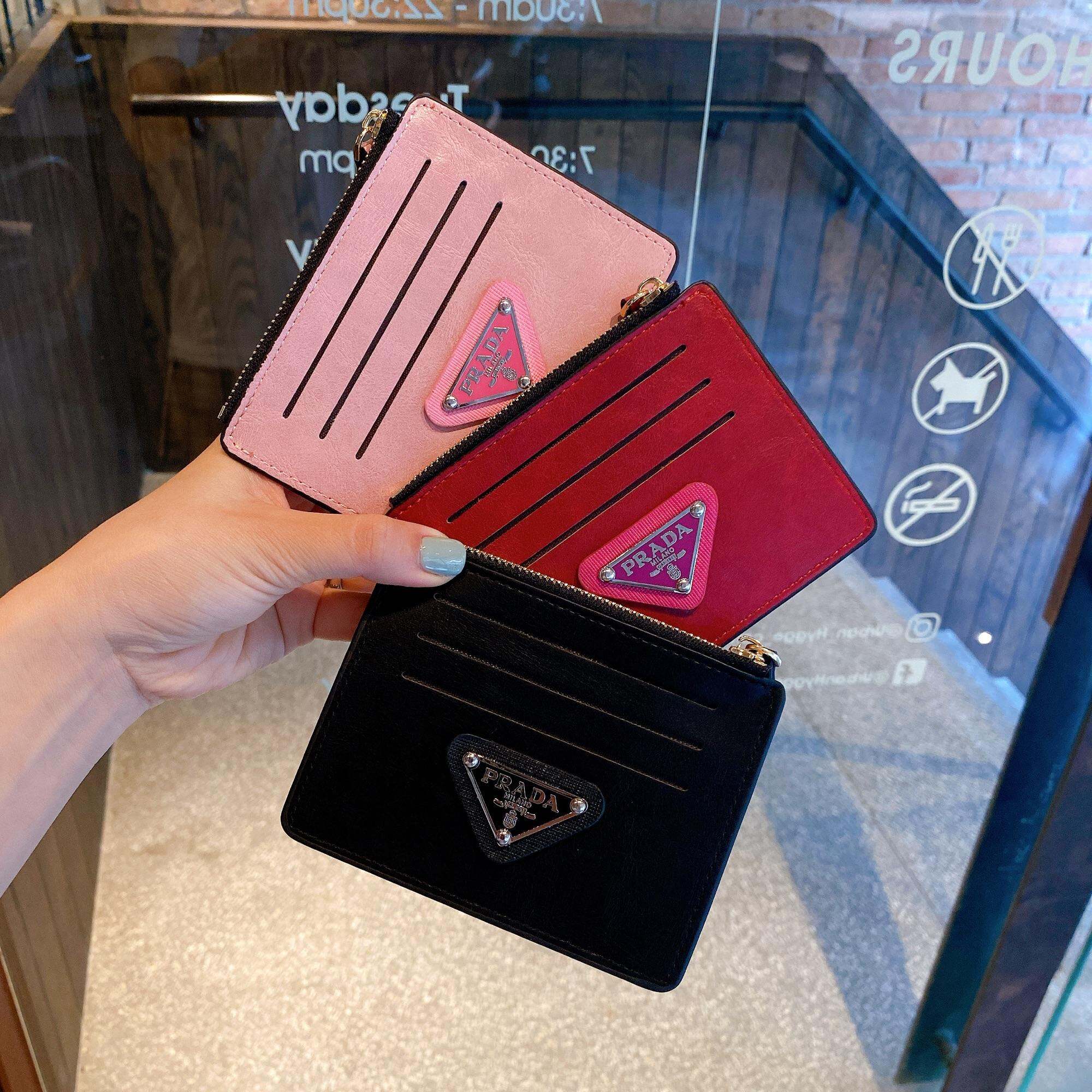 Ví nữ cầm tay mini đựng thẻ PRADA