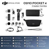 DJI Osmo Pocket 4 Camera cầm tay bỏ túi nhỏ gọn quay video 4K lên đến 240fps bộ nhớ trong 107GB tích hợp bộ lọc màu tone film chất lượng đỉnh cao hình ảnh sắc nét