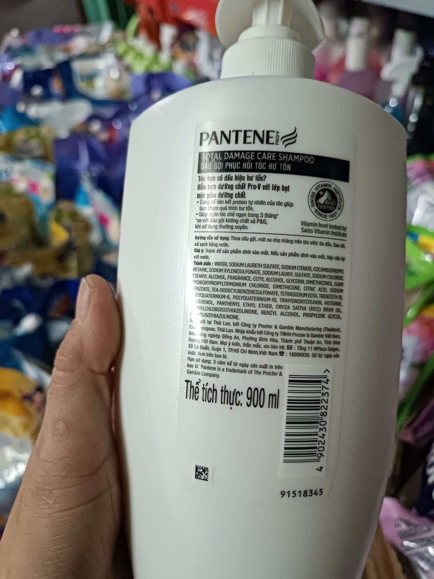 Dầu gội Pantene Total Damage Care 900ml