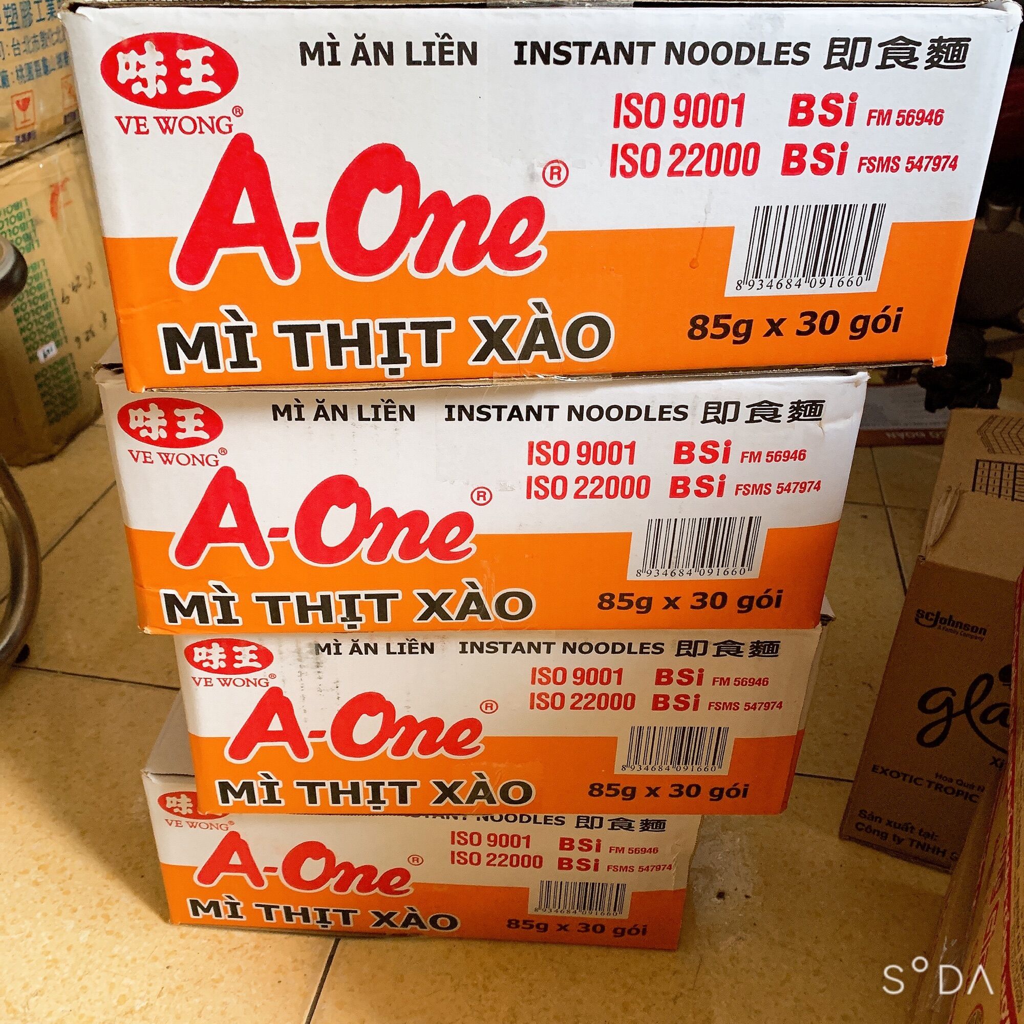 Mì Thịt Xào Aone 85g (thùng 30 gói )