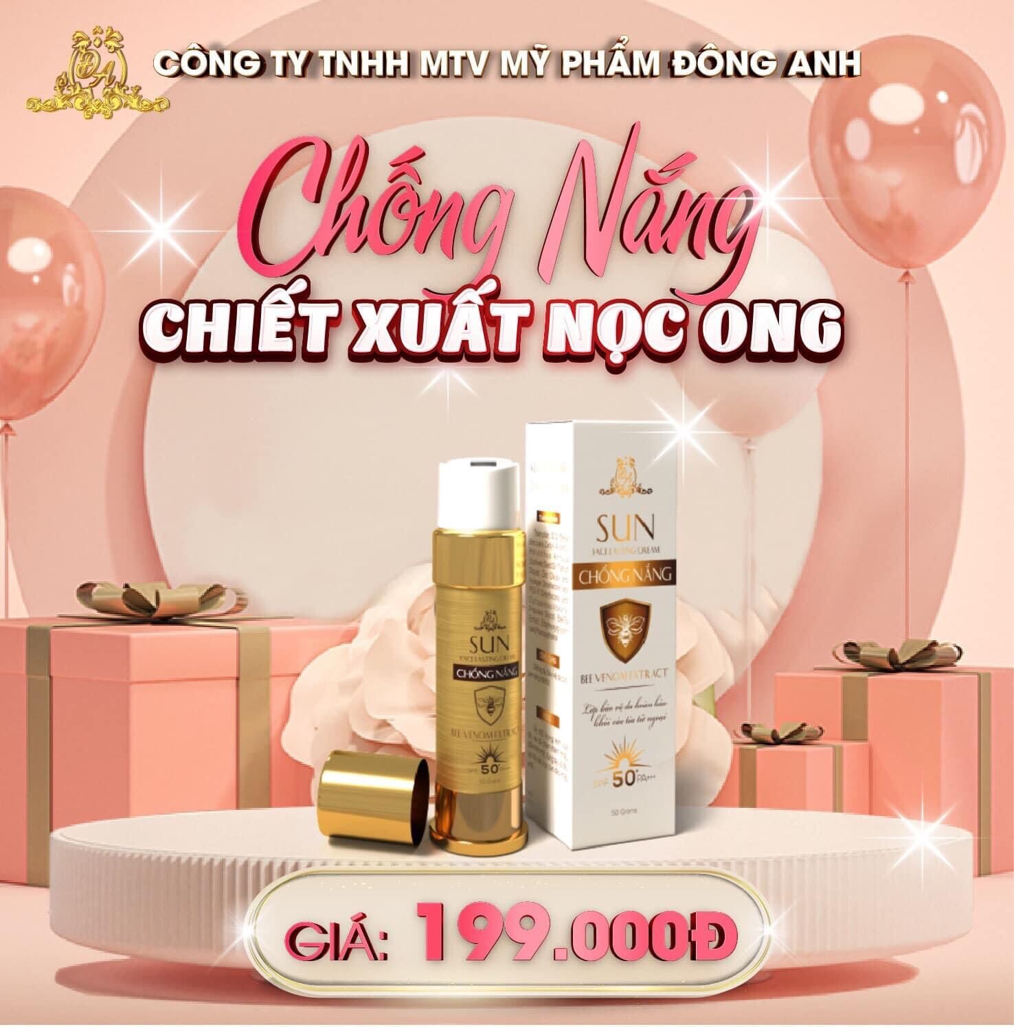 Kem chống nắng nọc ong collagen x3