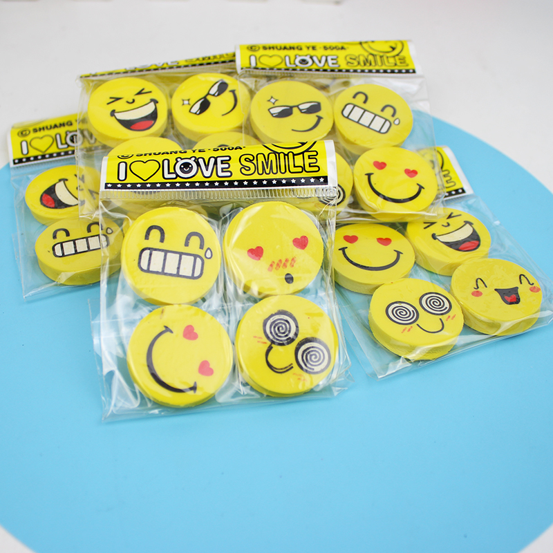 Gôm tẩy chì họa tiết emoji (túi 4 viên)