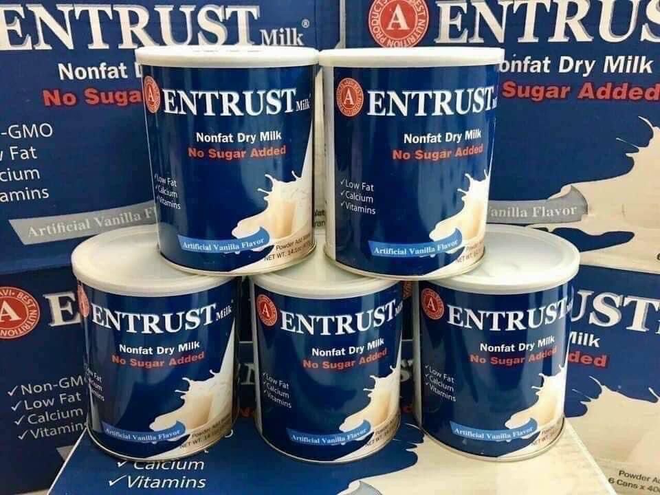 Sữa Entrust Mỹ - Sữa Bột Không Đường
