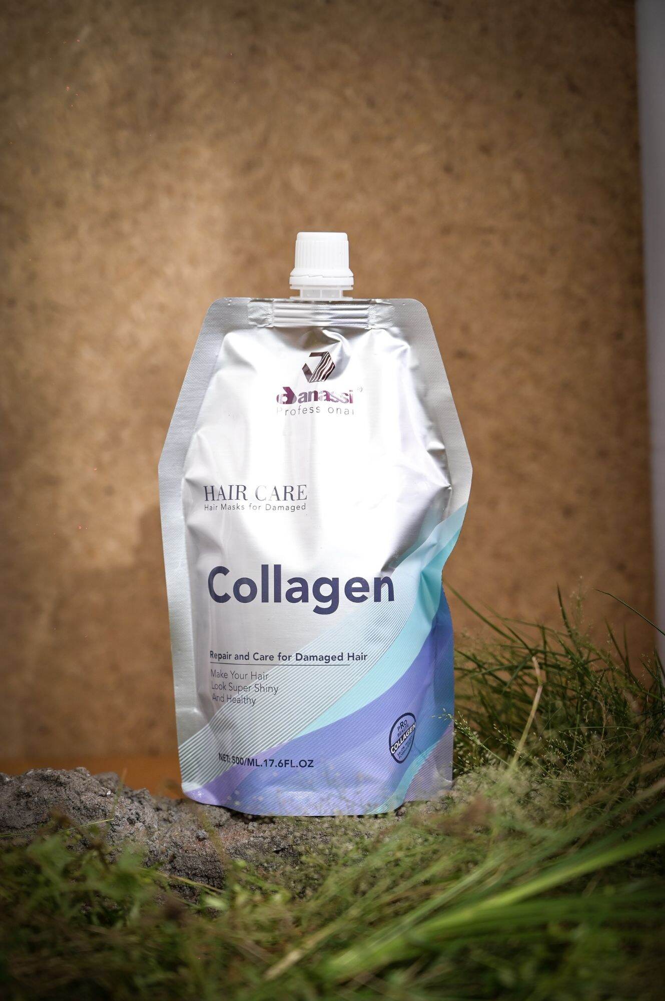 hấp dầu tóc hư tổn collagen danassi