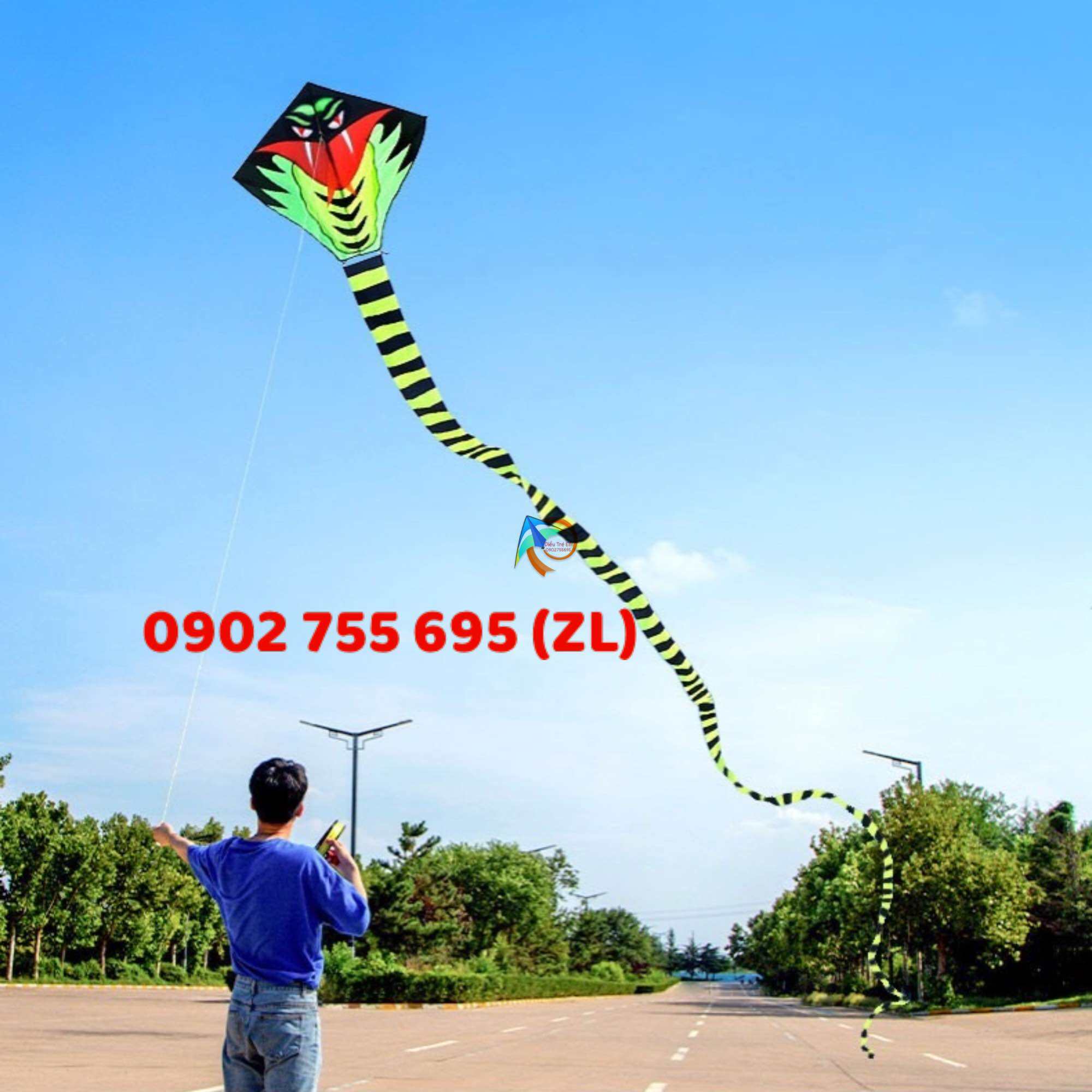 {MUA 1 ĐƯỢC 2} DIỀU RẮN ĐUÔI DÀI 15 MÉT - TẶNG DÂY CÓ TAY CẦM THẢ DIỀU 150 MÉT + TÚI VẢI ĐỰNG - diều 3d , diều khổng lồ , diều rắn , diều giá rẻ , diều cho bé , diều độc lạ , diều , dieu , diều rắn đuôi dài , diều sỉ lẻ