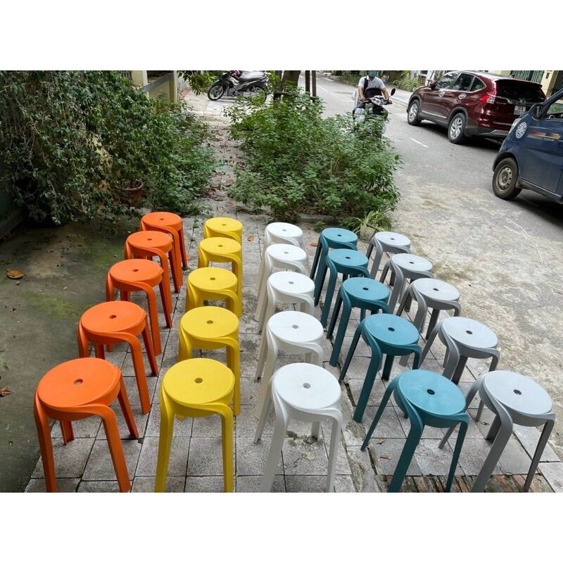 Combo 10 ghế đôn nhựa đúc ( 130k/ 1 ghế )