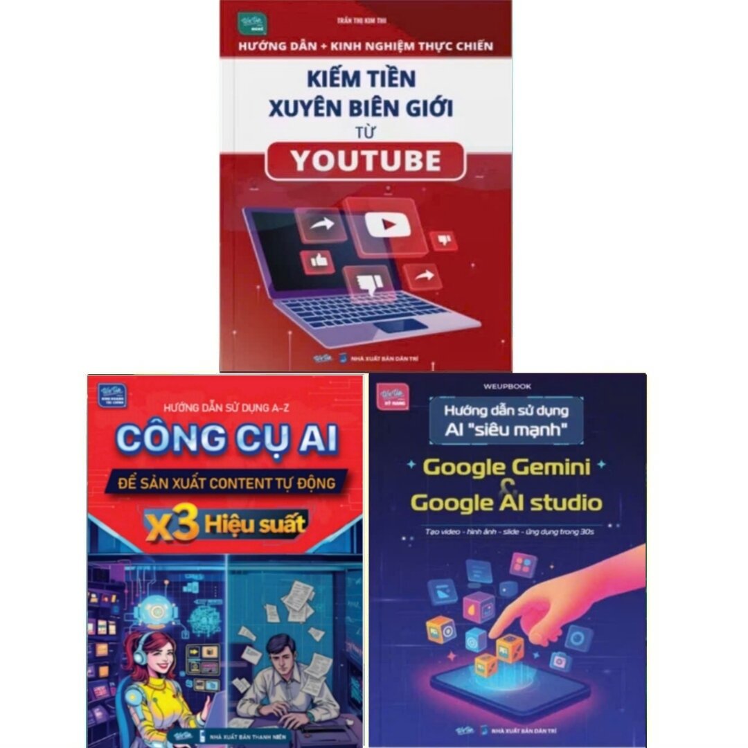 Sổ tay Hướng Dẫn Kiếm Tiền Xuyên Biên Giới Từ YouTube, Hướng Dẫn Sử Dụng AI Siêu Mạnh Google Gemini Google Studio, Công Cụ AI Để Sản Xuất Content Tự Động sổ tay