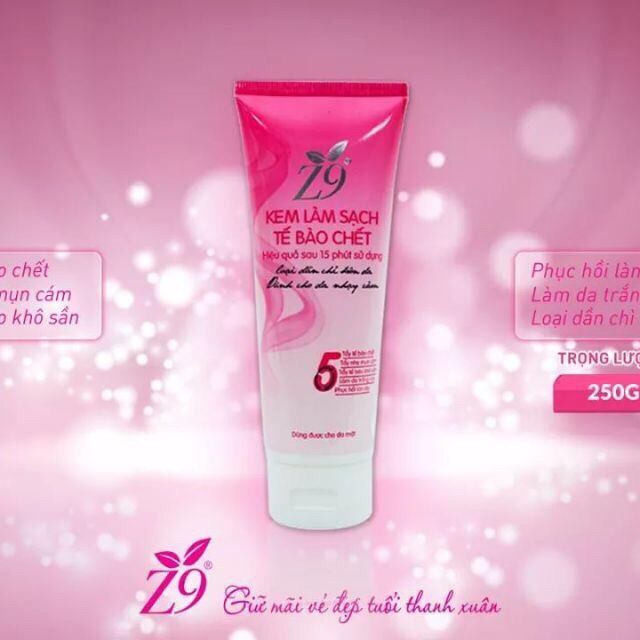 Kem tẩy tế bào chết z9 hồng
