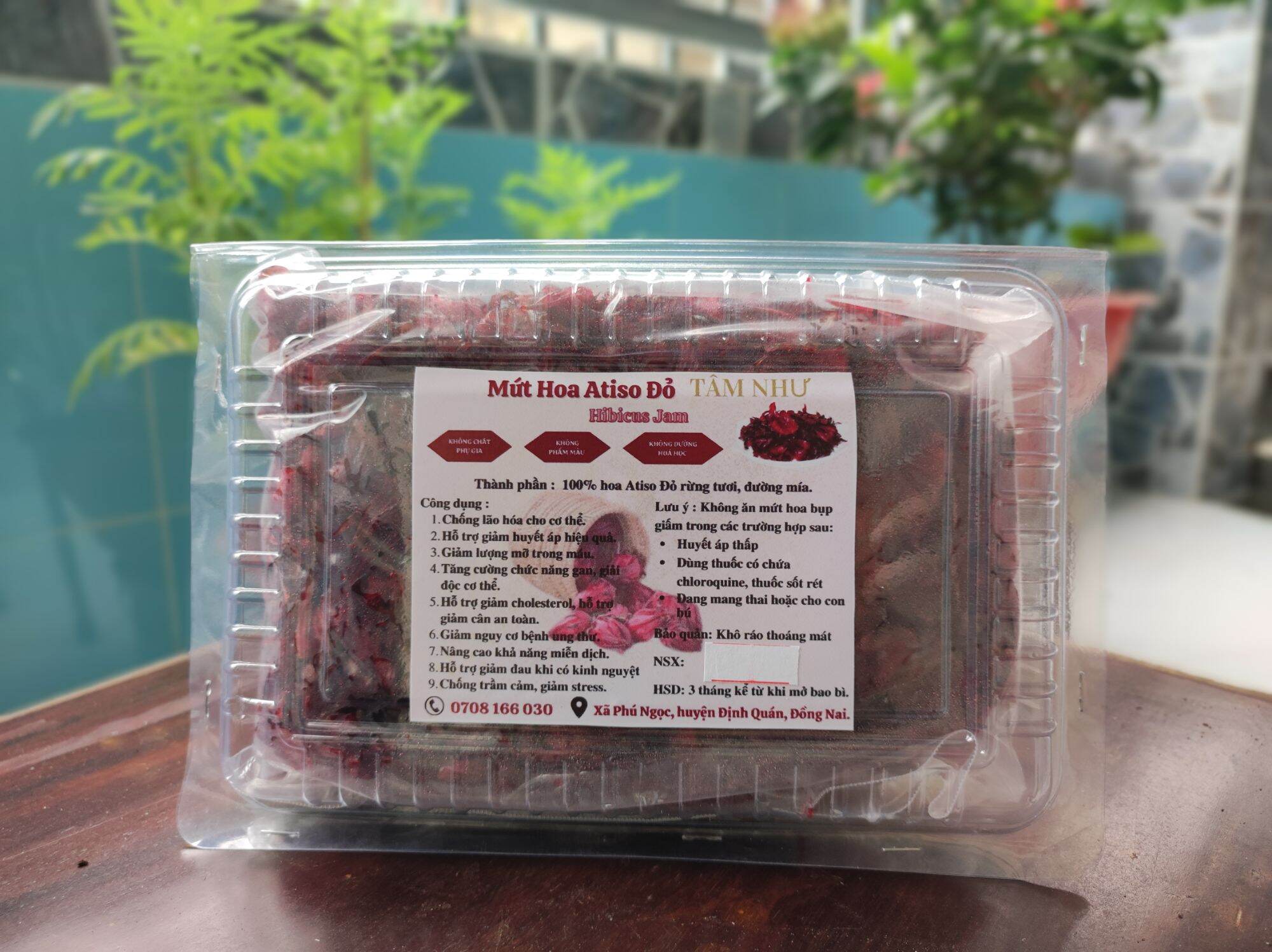 Mứt hoa Atiso đỏ/ hibicus 500gr