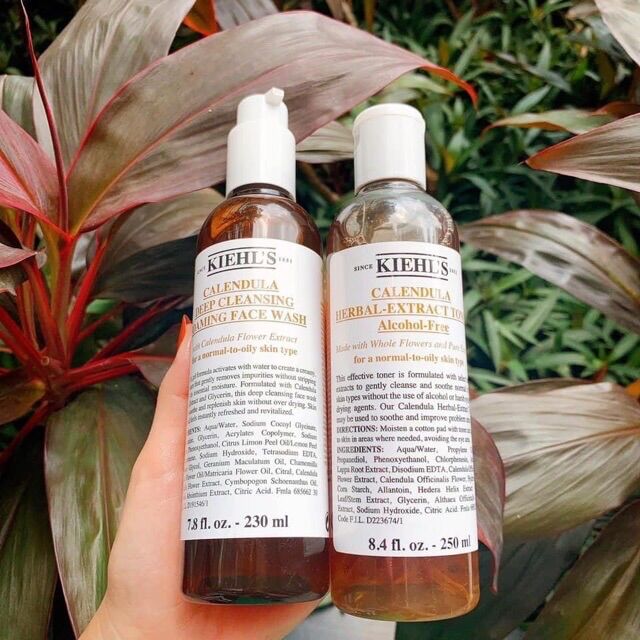[230ml + Bill] Sữa Rửa Mặt Kiehl’s Calendula Deep Cleansing Foaming Face Wash
