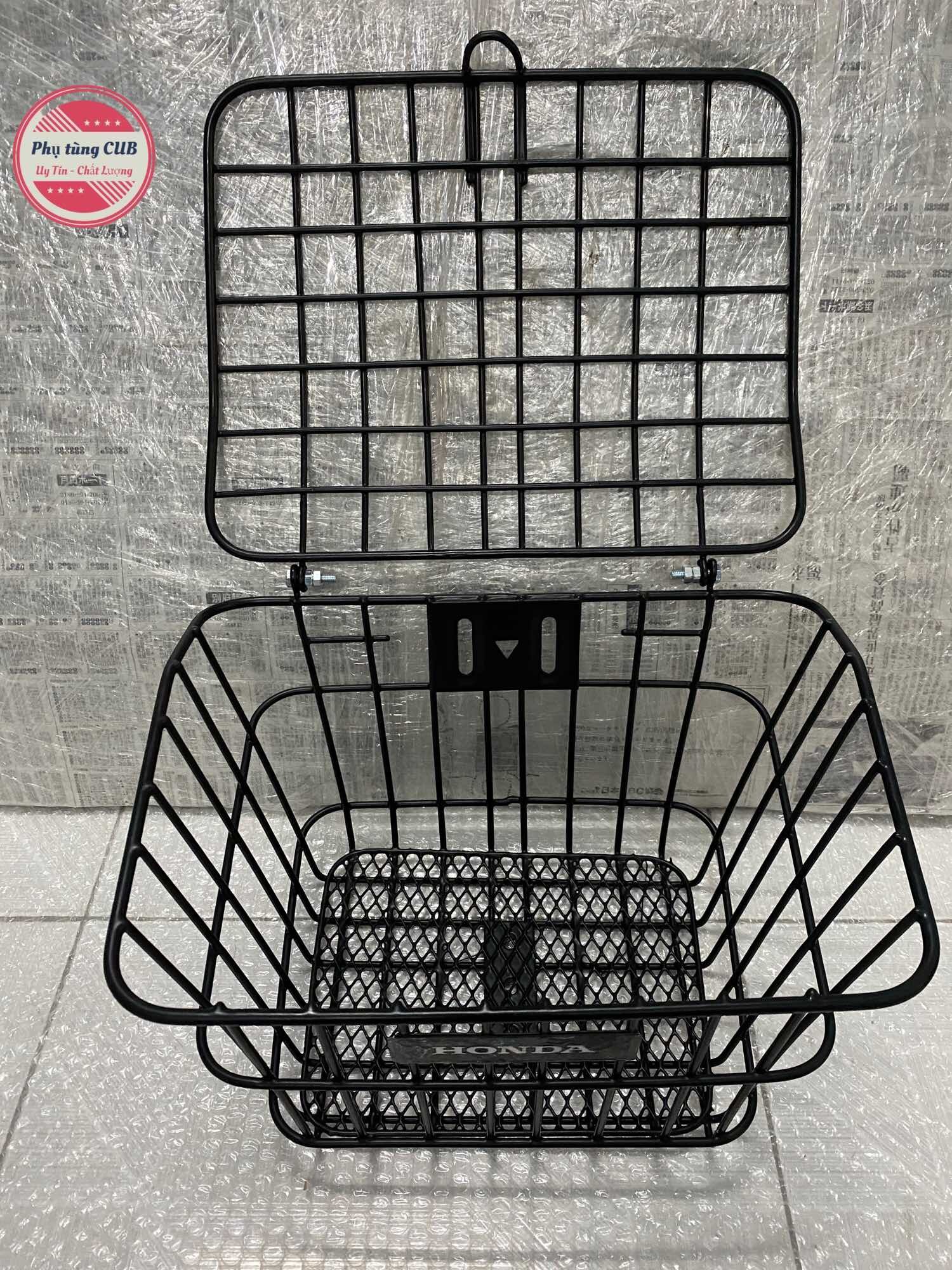 Rổ có nắp cho xe cub ( có bát gắn)