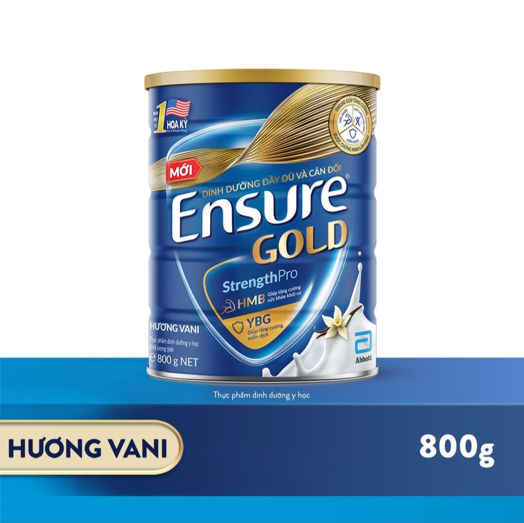 Lon sữa bột Ensure Gold hương Vani 800g (New)