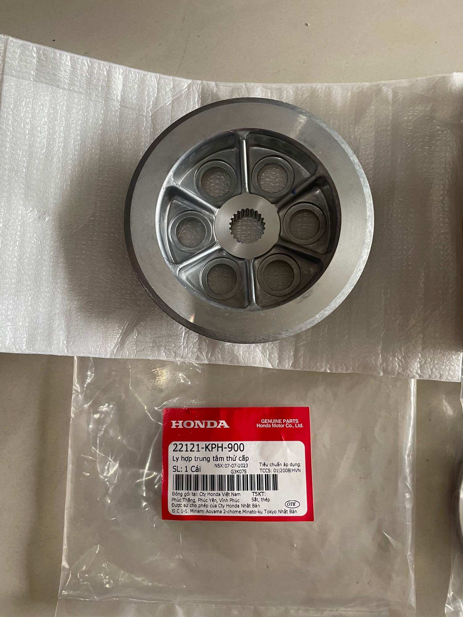 Cặp đế nhôm nồi Future 125 zin honda