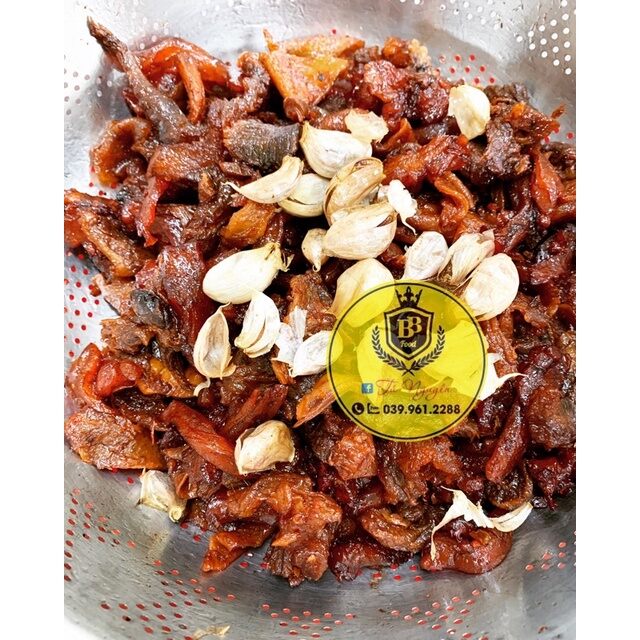 Thịt bò khô ướt tỏi - gân bò gói 100g