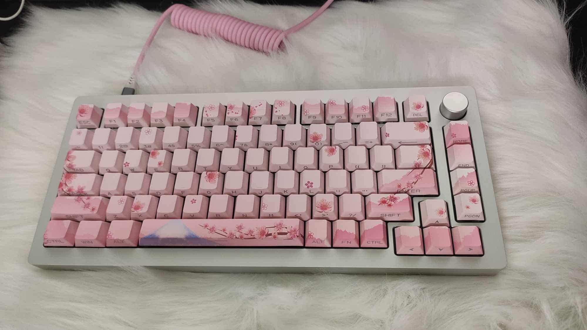 Keycaps hoa anh đào profile cherry