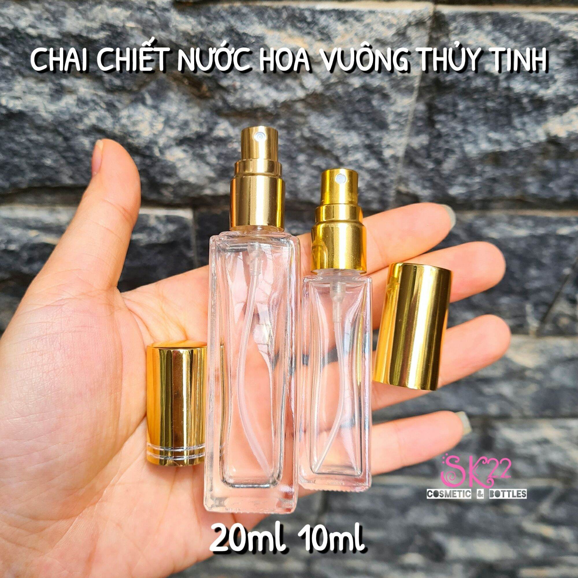 Chai chiết nước hoa vuông 10ml/20ml