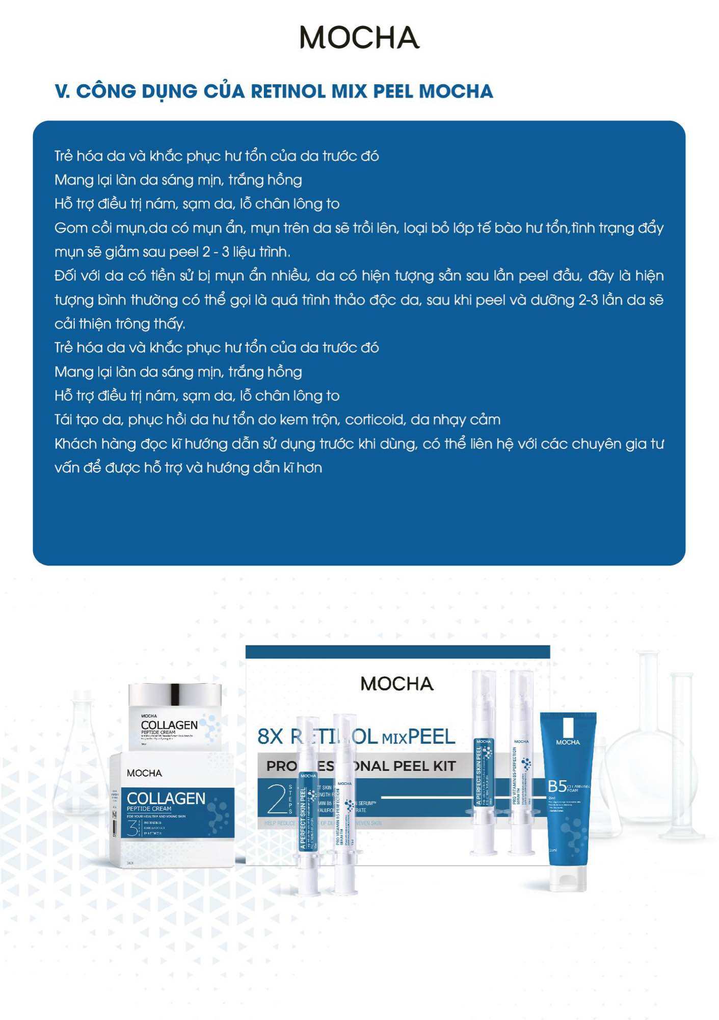 Tặng 5 sp Peel mocha retinol