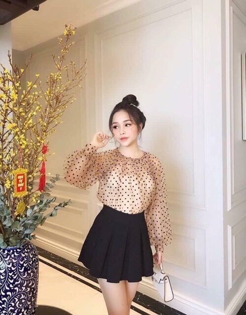 ÁO VOAN  CHẤM BI NHỎ