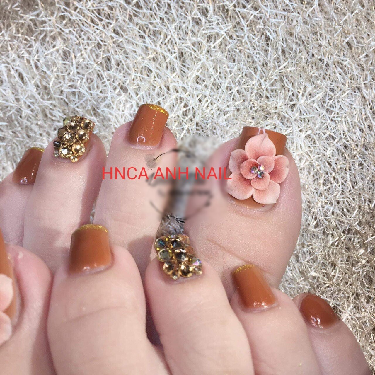 Nail box thiết kế giá rẻ bộ móng chân giả up vuông màu sơn gel đủ size fom chuẩn y hình  [kèm keo dán móng]