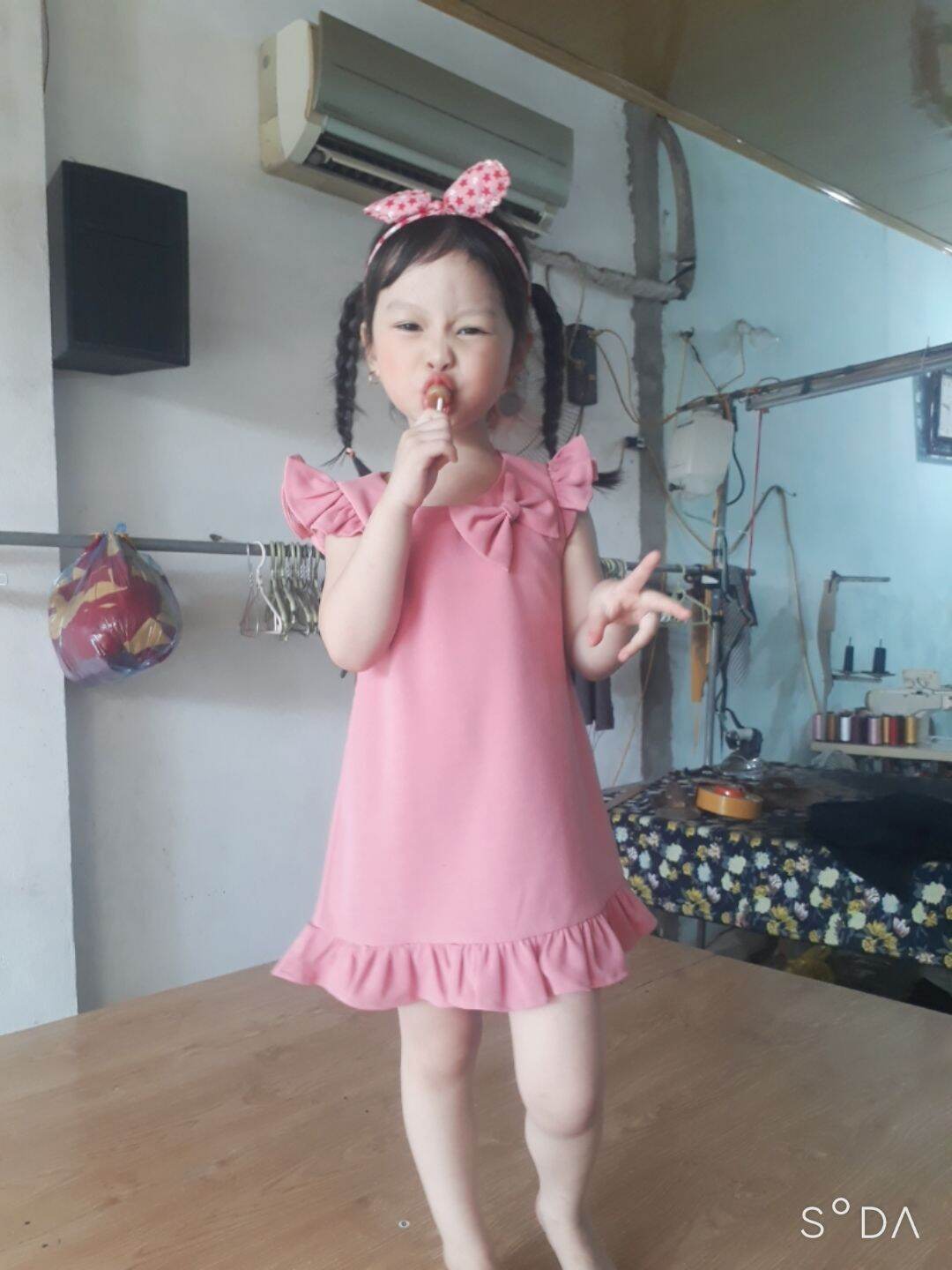 Áo váy đuôi cá trẻ em d008