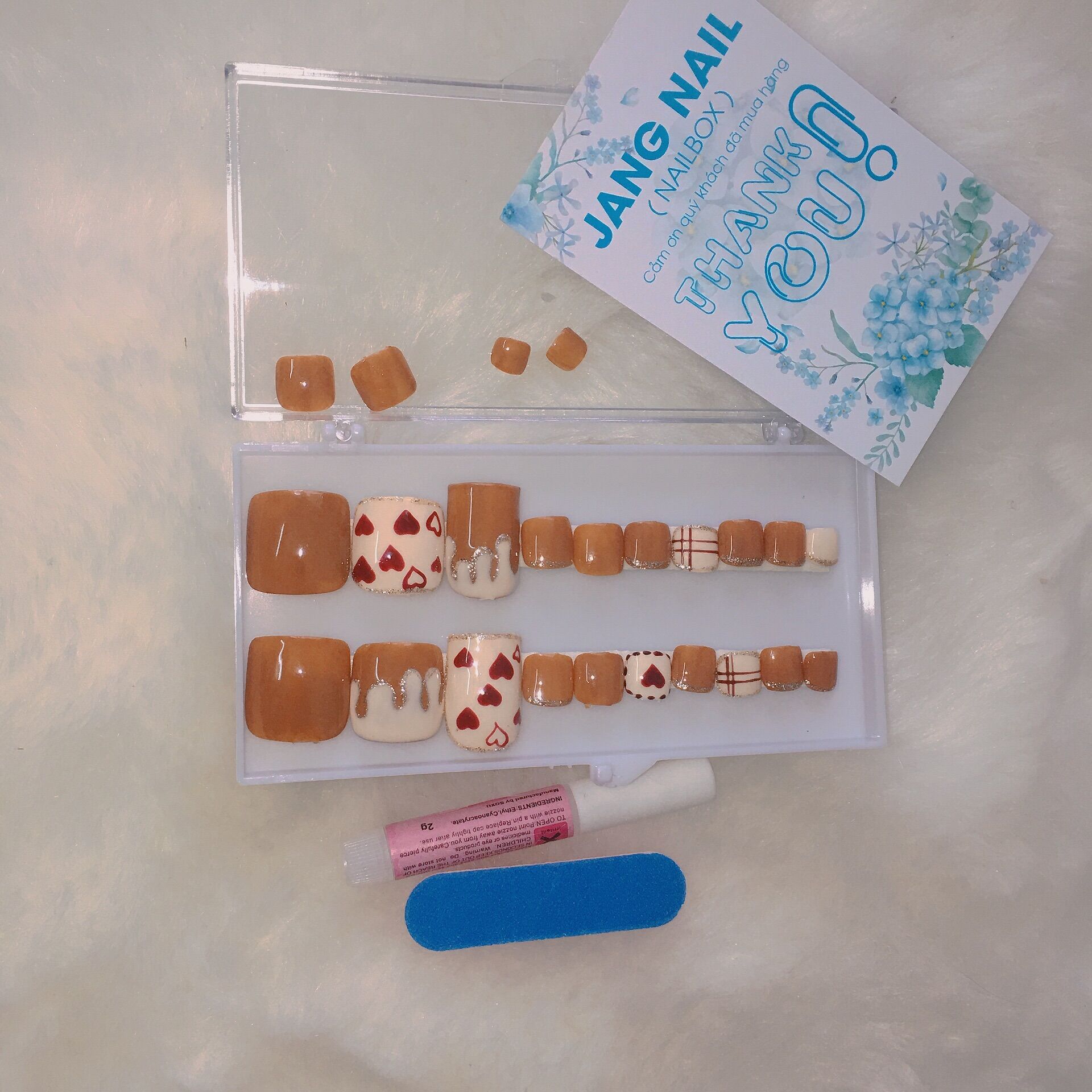 A1 nailbox / móng úp chân/ móng chân giả giá rẻ