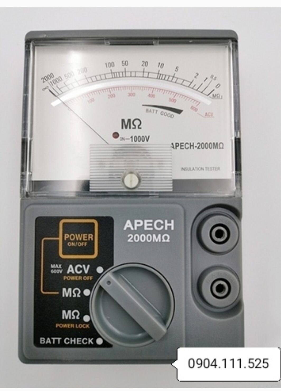 Apech 2000mω, 1000V Insulation Resistance Meter