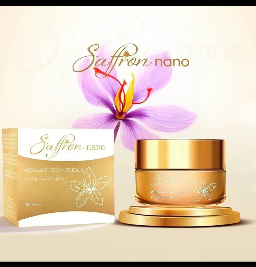 Kem tri nam melasma skin saffron nano