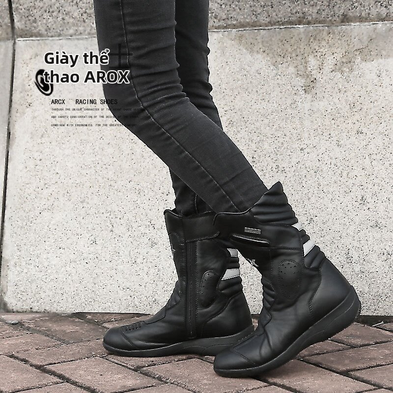 RONGWEIFU | Waterproof Height-Increasing Moto Boots Giá 7,967,000 Đồng*Miễn phí vận chuyển