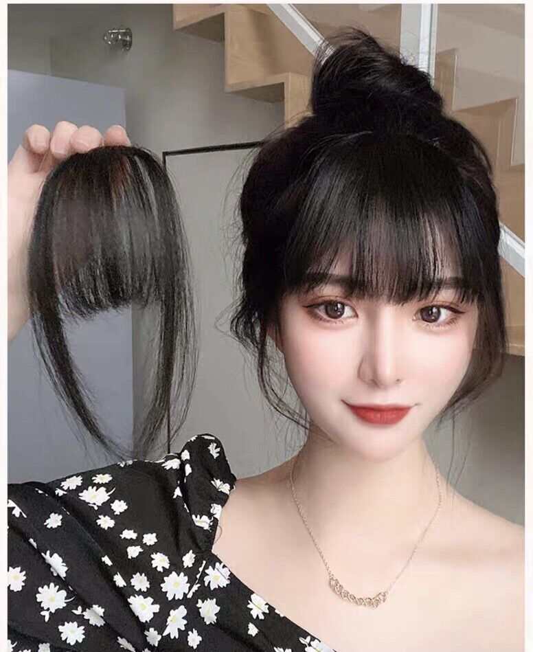 [TÓC THẬT] Mái Thưa Tóc Thật, Tóc Mái Thưa, Tóc Mái Giả Móc Tay Cao Cấp