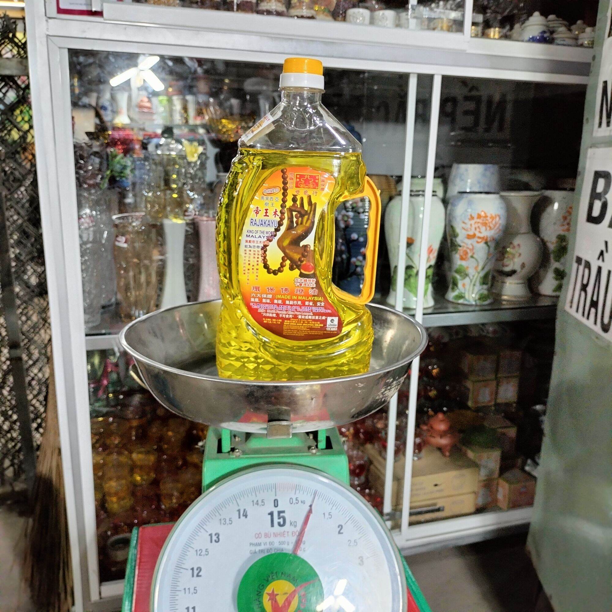 (Combo 2 Chai)Dầu Đèn Cát Tường Lưu Ly thờ cúng chai 1 Kg