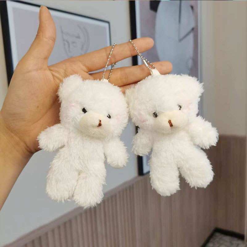 Móc khóa gấu bông ú béo xinh xắn, móc khóa balo, móc khóa xe