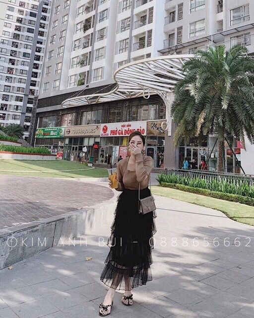Chân váy voan 6 tầng mã 928