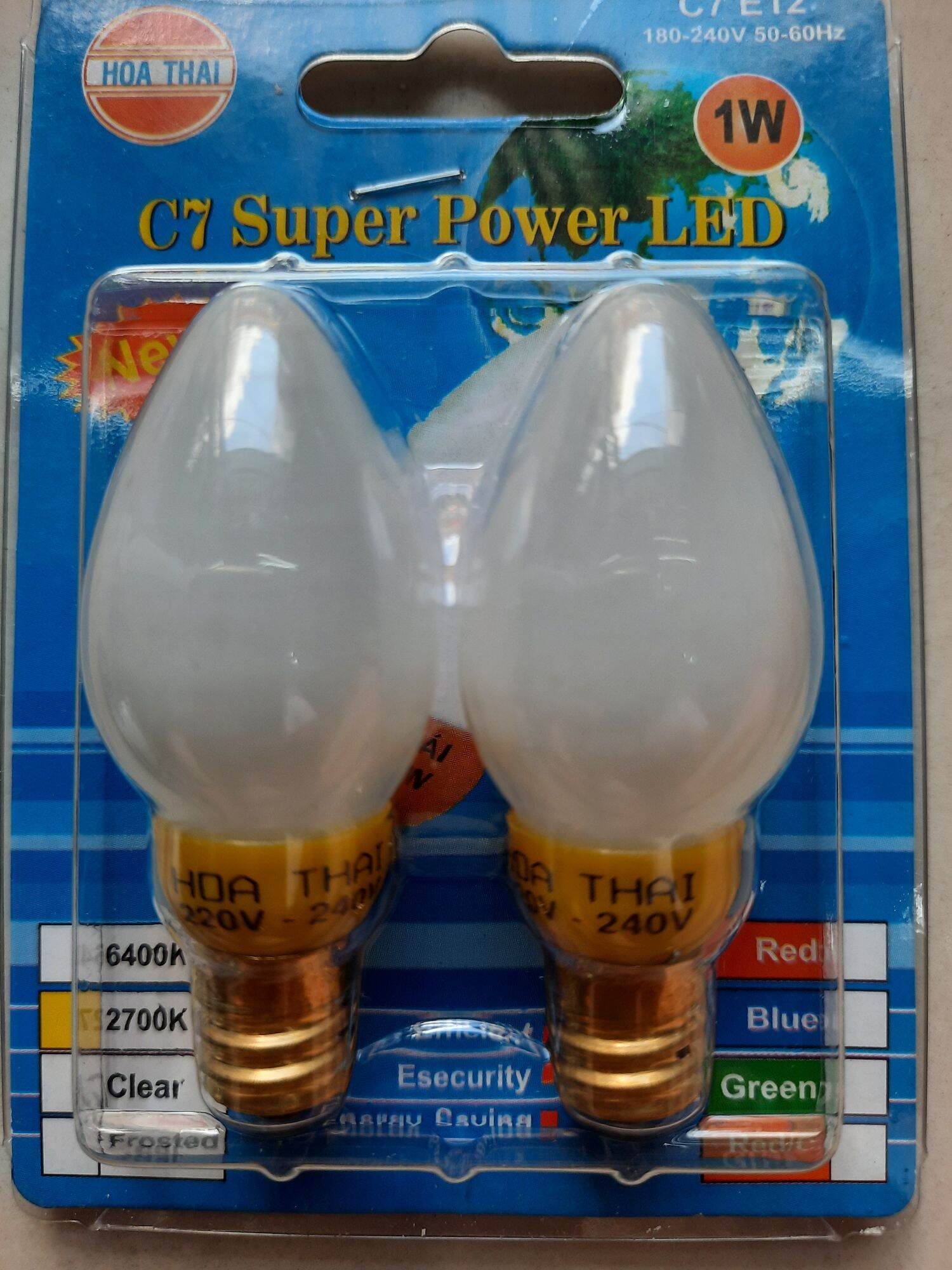 Vĩ 2 bóng led trái ớt Hòa Thái