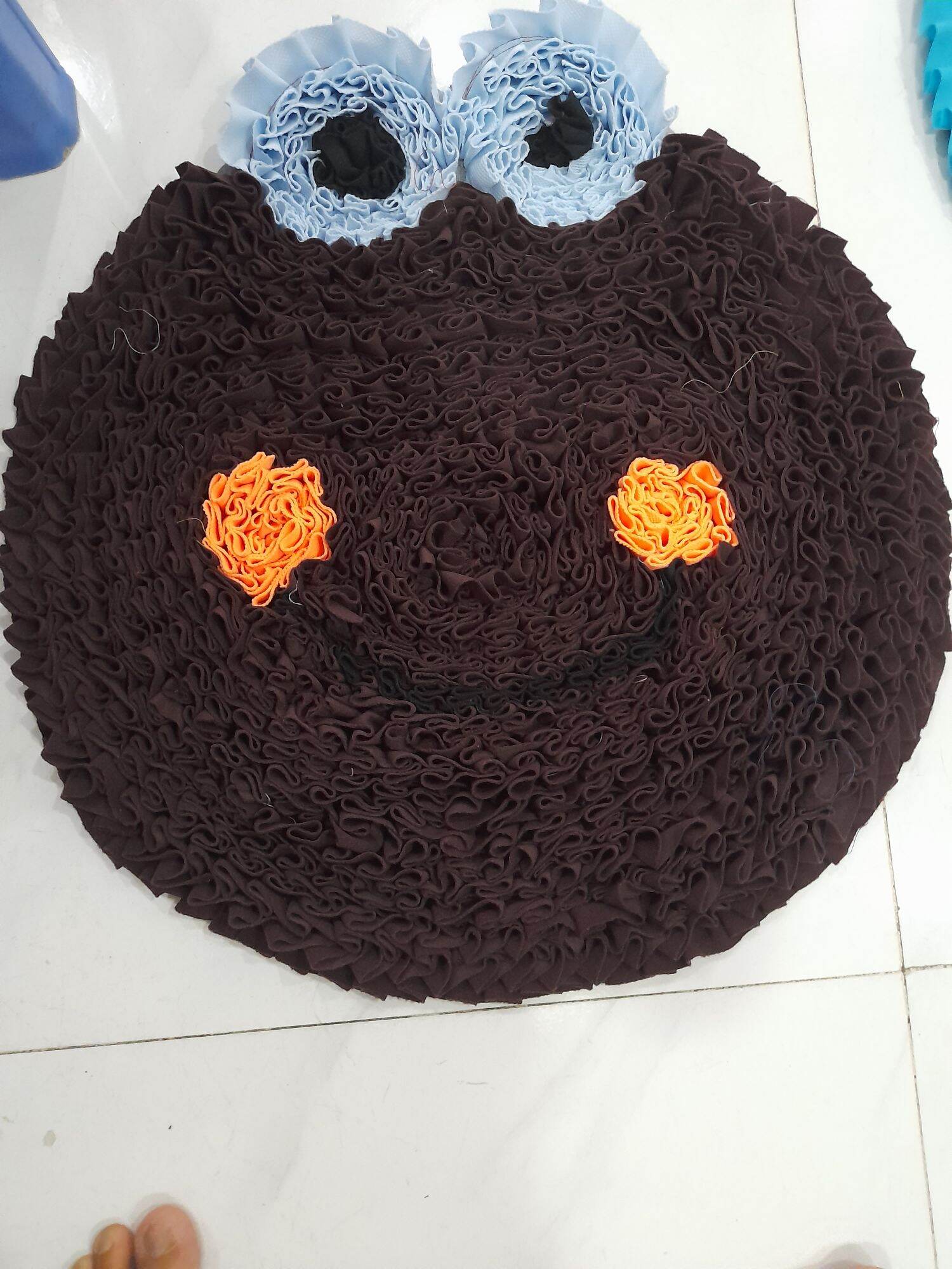 thảm hoa  hình  ếch. mềm mại. kích thước 55cm