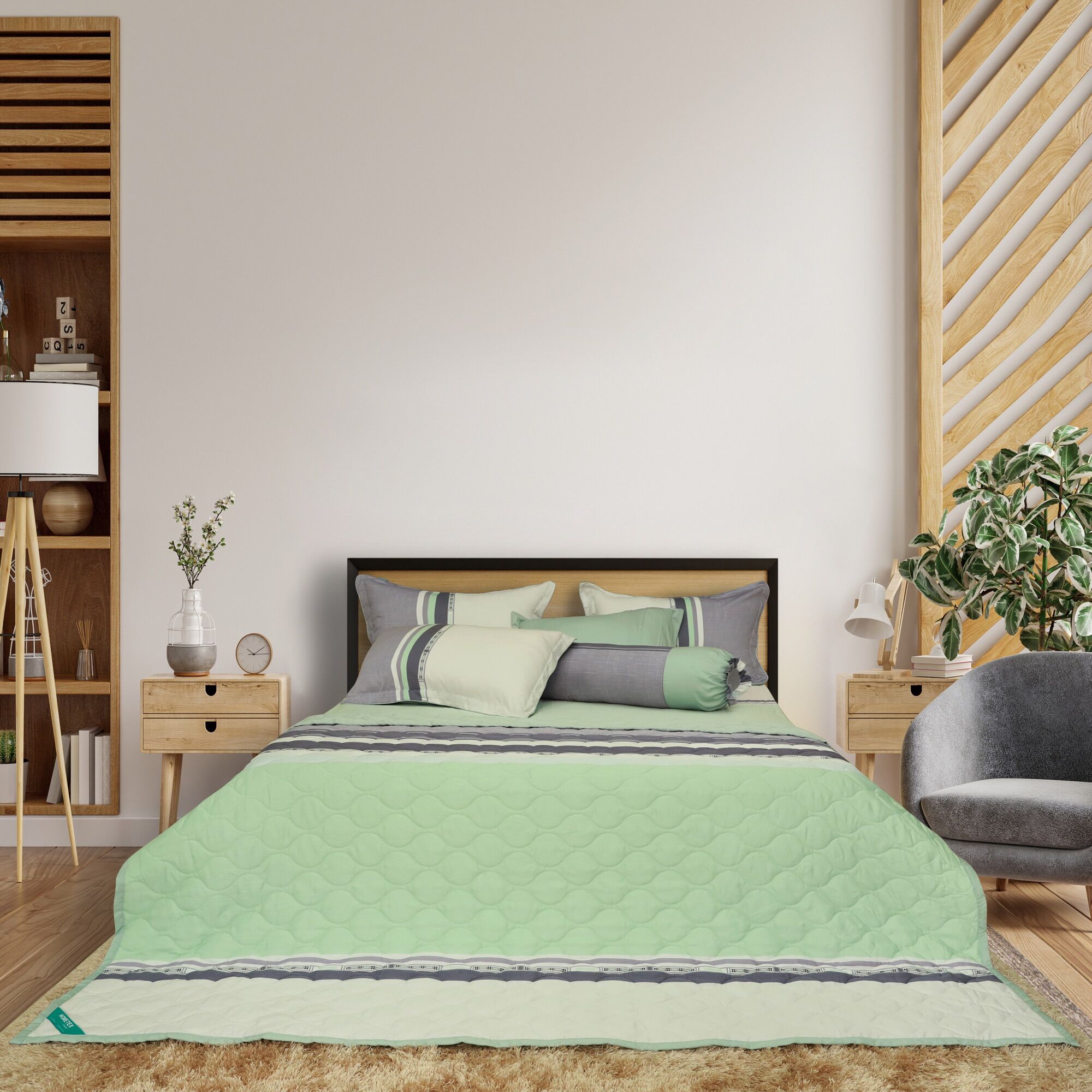 Bộ chăn drap gối Tencel 160x200cm Hometex