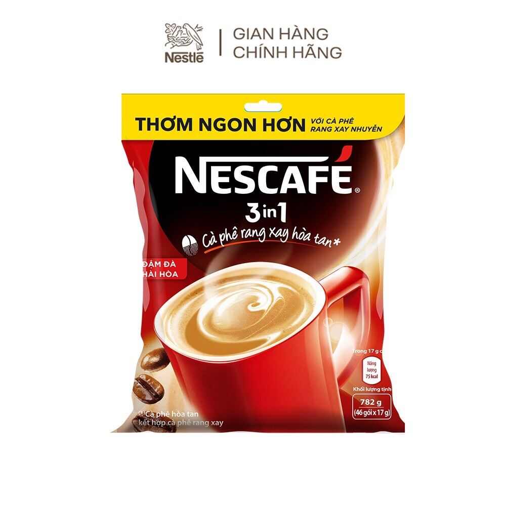 Cà phê rang xay hòa tan Nescafé 3in1 đậm đà hài hòa/ đậm vị cafe