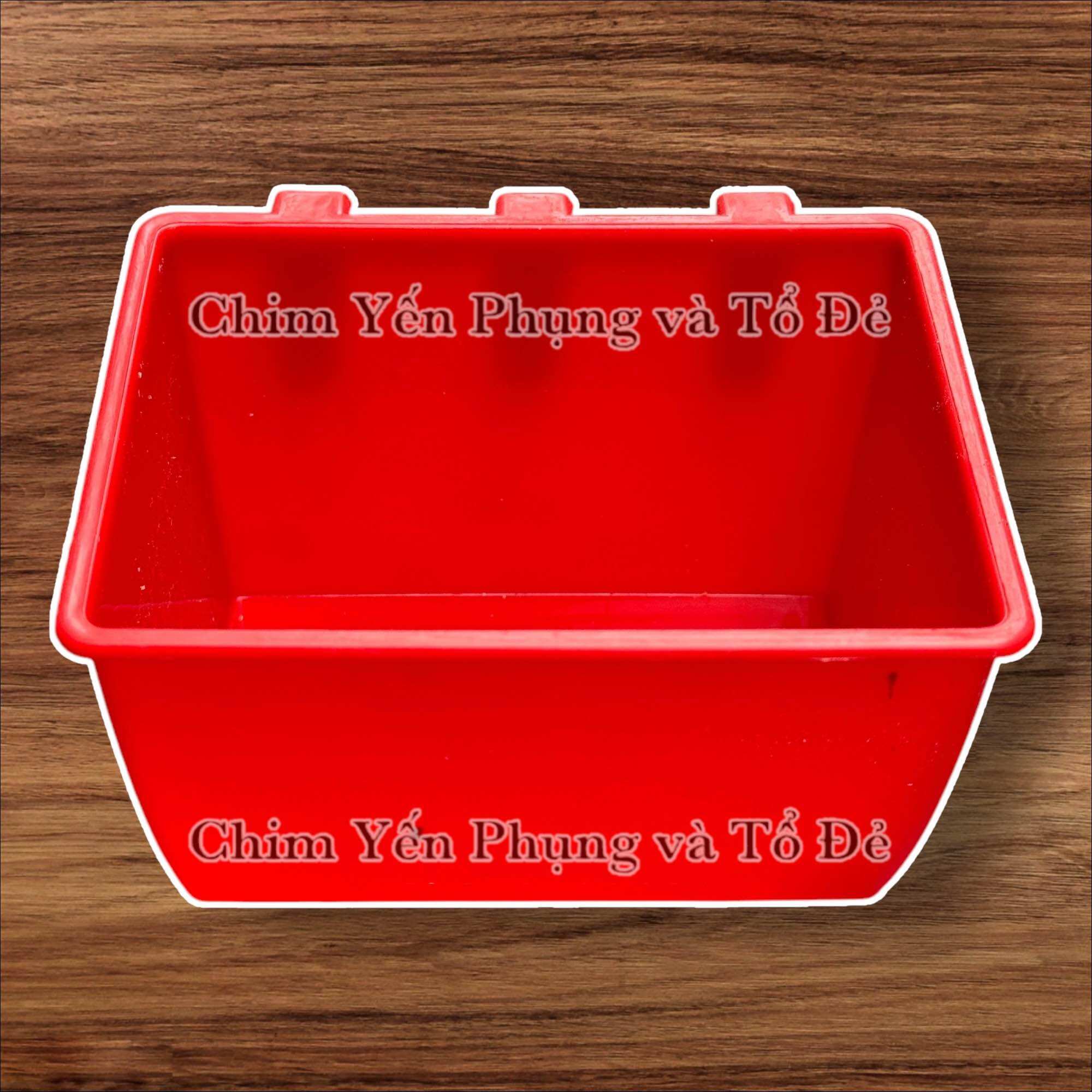 [size trung] Máng ăn vuông nhựa cứng, bền cho Thú Cưng.