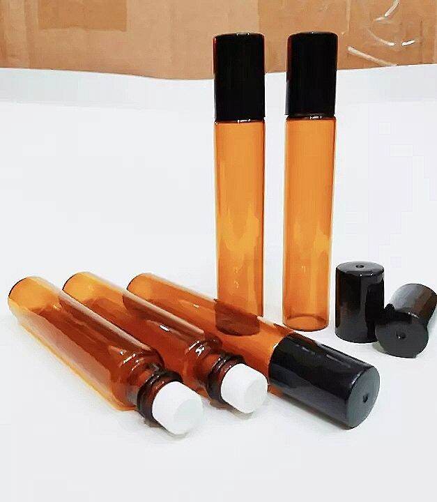combo bộ 5 chai 10ml bi lăn dùng chiết tinh dầu nước hoa dubai,chai lọ thủy tinh nâu cao cấp đẹp dễ thương