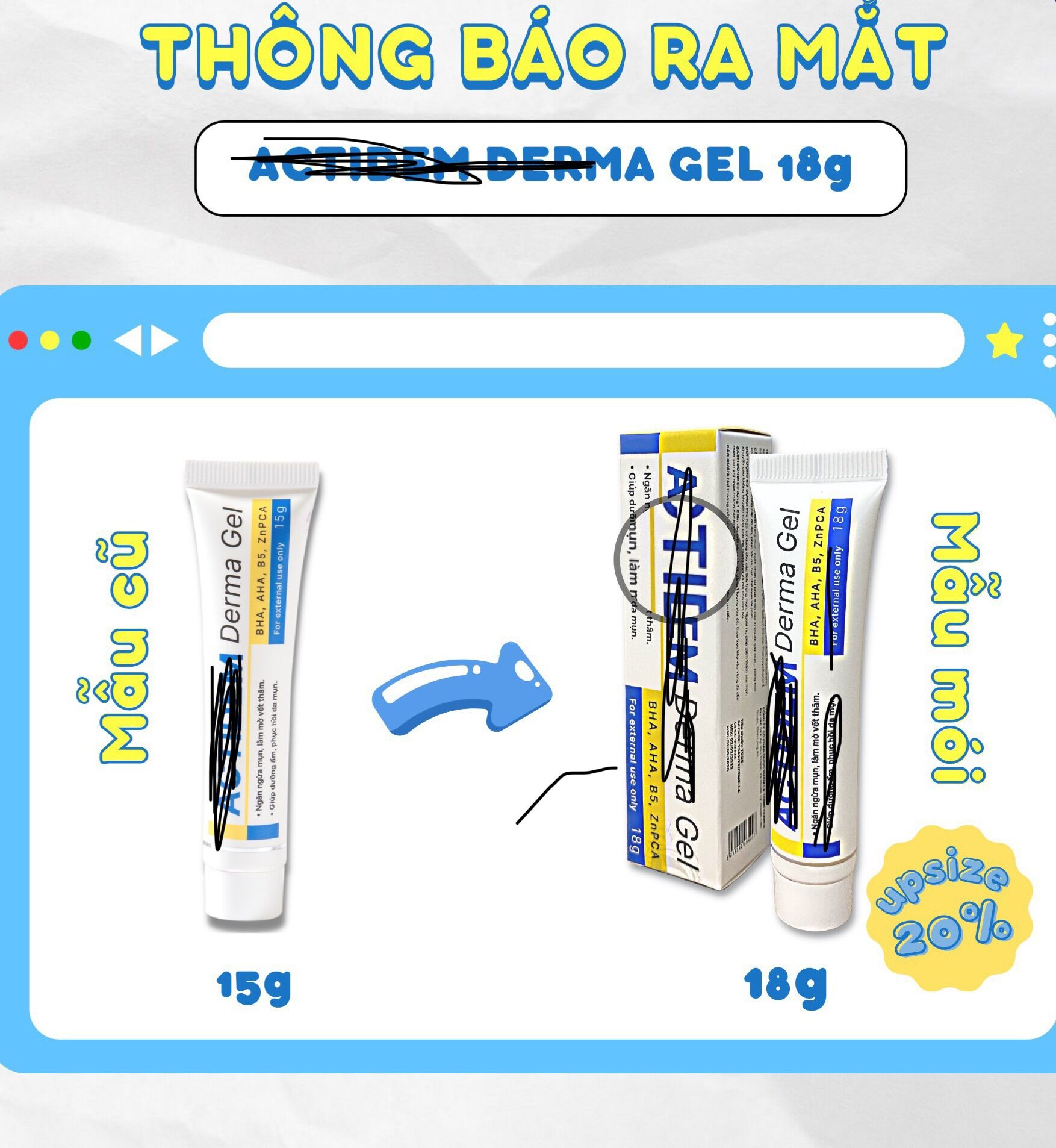 [ CHÍNH HÃNG ] TUÝT ACTIDEM DERMA 18g