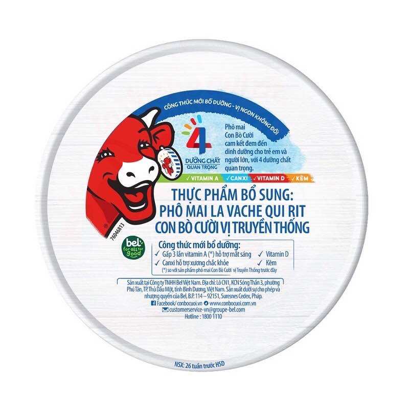 Hộp phô mai con bò cười 16 miếng 224g