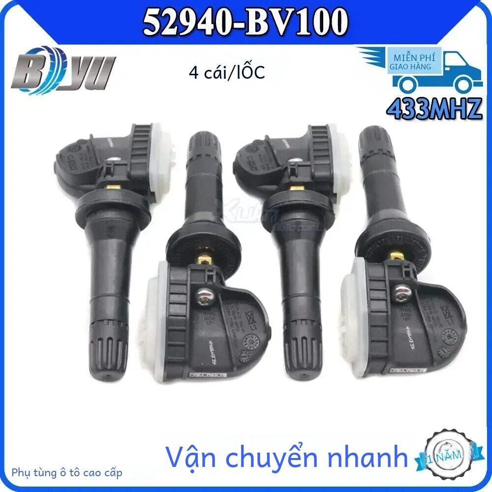 Tpms Cảm Biến Áp Suất Lốp 52940-bv100 Dành Cho Xe Hyundai Creta H1 Văn H100 Iload Staria Tucson Kia Ev6 Sonet Sportage Tự Động Giám Sát Áp Suất Bánh Xe hệ Thống Phụ Kiện Xe Hơi