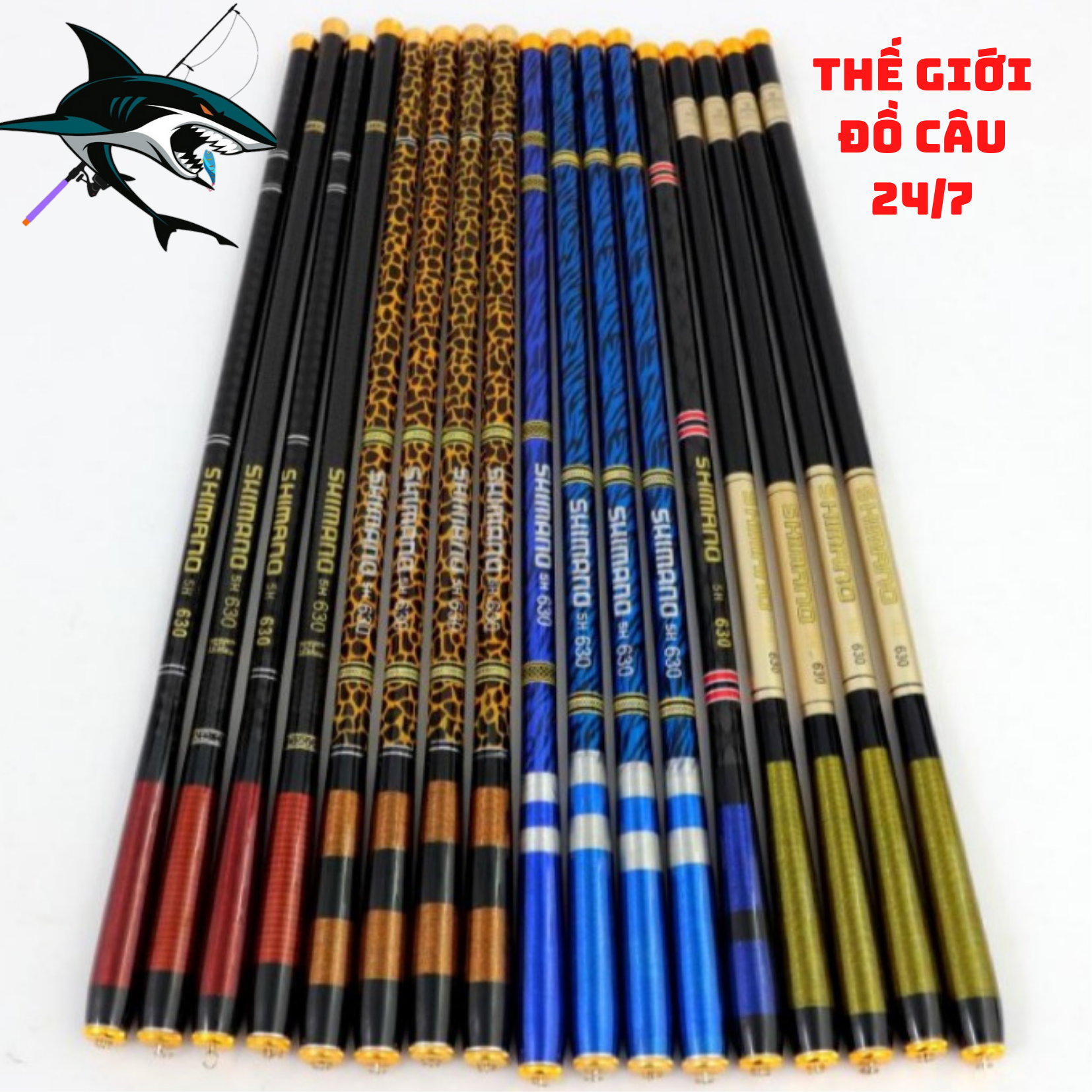 Cân câu tay shimano 5h, cần câu đài shimano 5h, cần câu tay giá rẻ