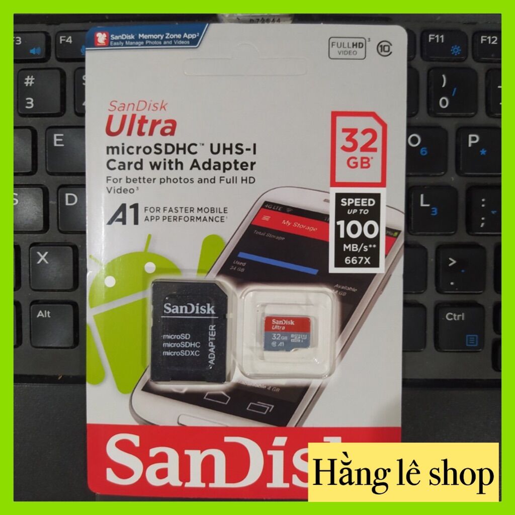 Thẻ nhớ microsd 64gb 32gb 16gb 8gb 4gb sandisk ultra class 10