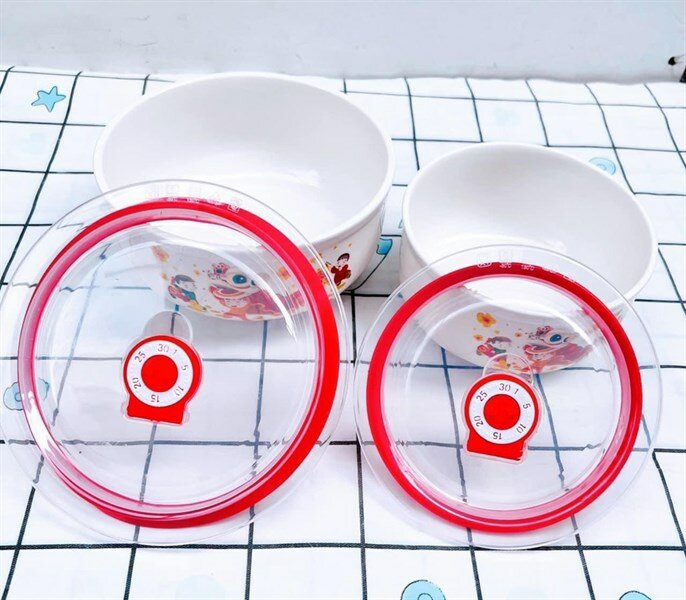 Bộ 2 thố sứ có nắp