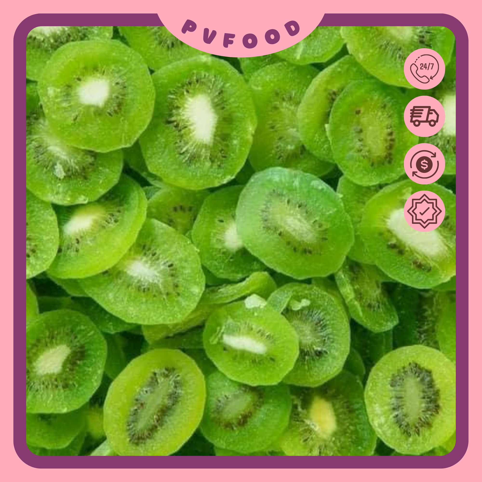 Mứt kiwi sấy dẻo hũ 300g