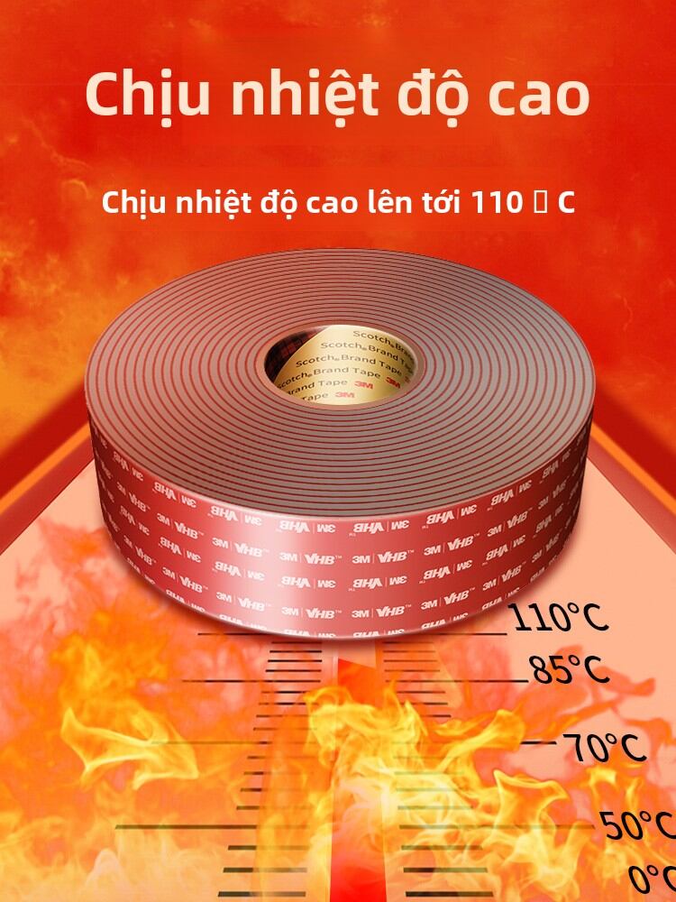 3M | Băng Dính Hai Mặt Chống Nhiệt Độ Cao Cho Ô Tô và Tường