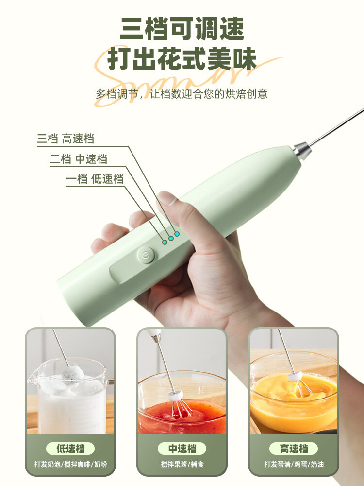 Máy Tạo Bọt Tay Cầm Điện Tự Động Máy Tạo Bọt Sữa Cà Phê Máy Trộn Sữa Matcha Máy Tạo Lớp Phủ Sữa Máy Trộn Sữa