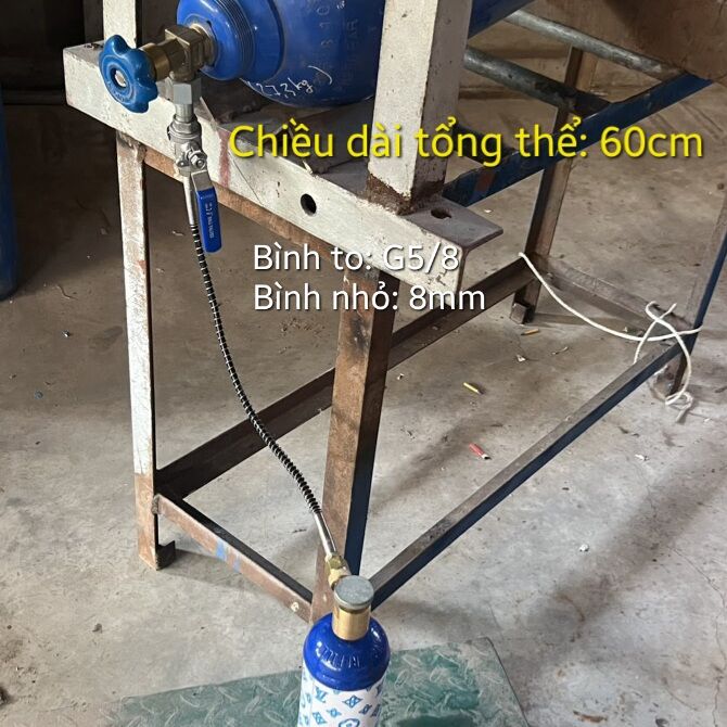 Dây sang chiết khí_Dây dẫn khí_Nạp khí cao áp