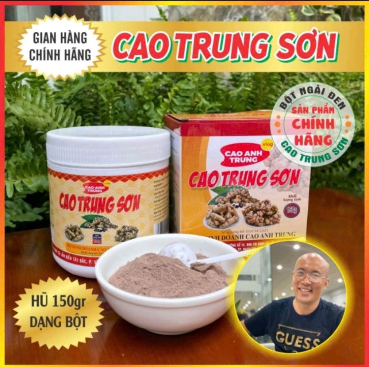 Hộp 150 g Bột Ngải Đen chống độc Cao Trung Sơn chính hãng