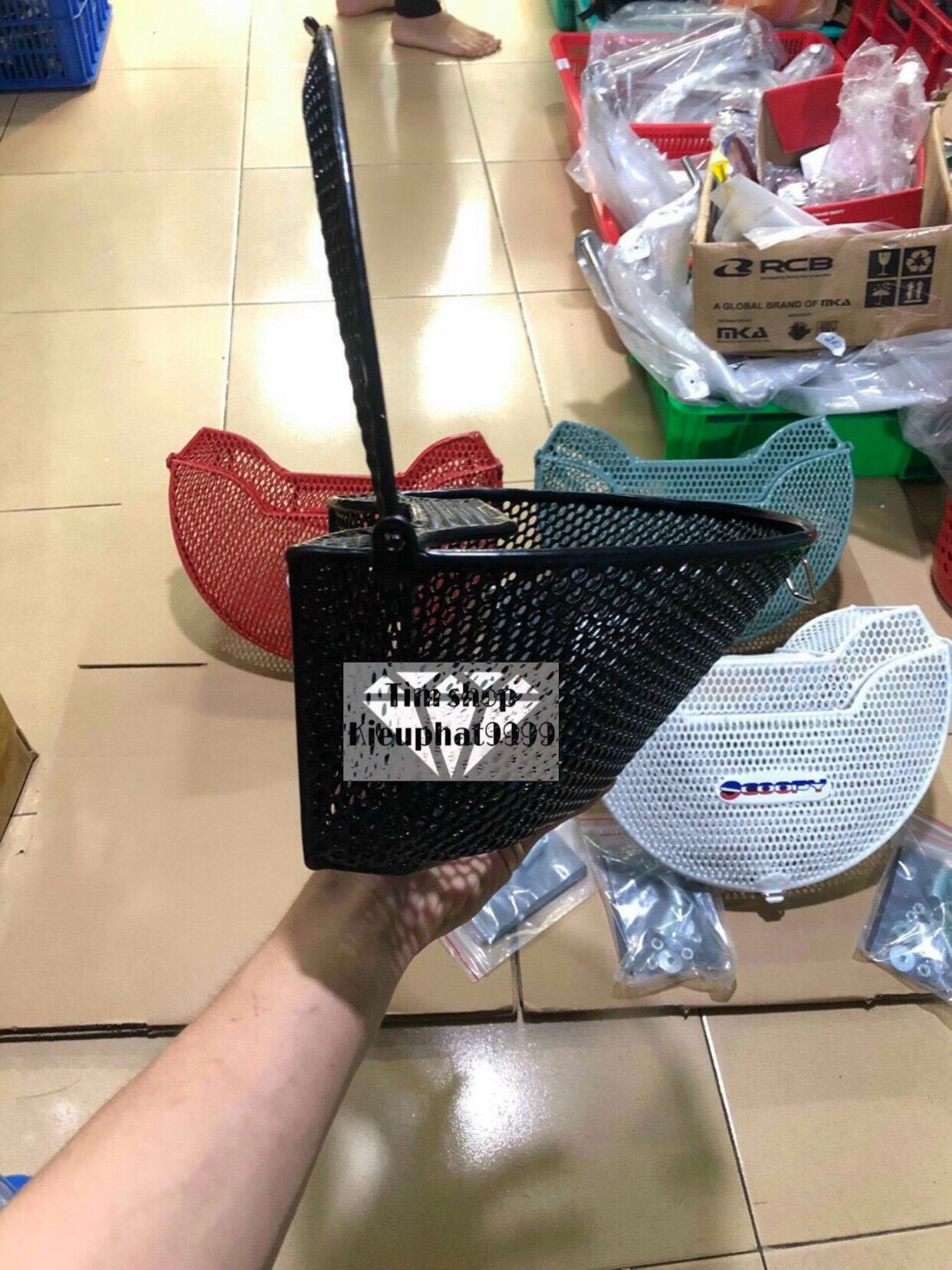 Rổ Scoopy Full phụ kiện ốc gắn
